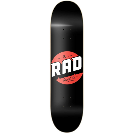 RAD Solid Logo Deck Skate Nero