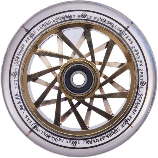 Striker Zenue Series Clear Ruota Monopattino  110mm gold chrome