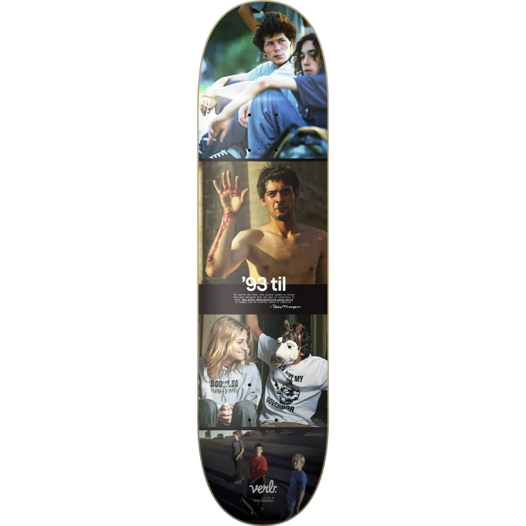 Verb 93 Til Collage Deck Skateboard  8.25" colour