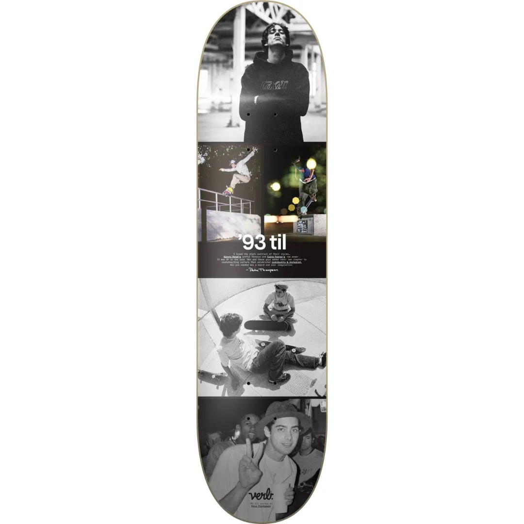 Verb 93 Til Collage Deck Skateboard  8.25" redandfoster