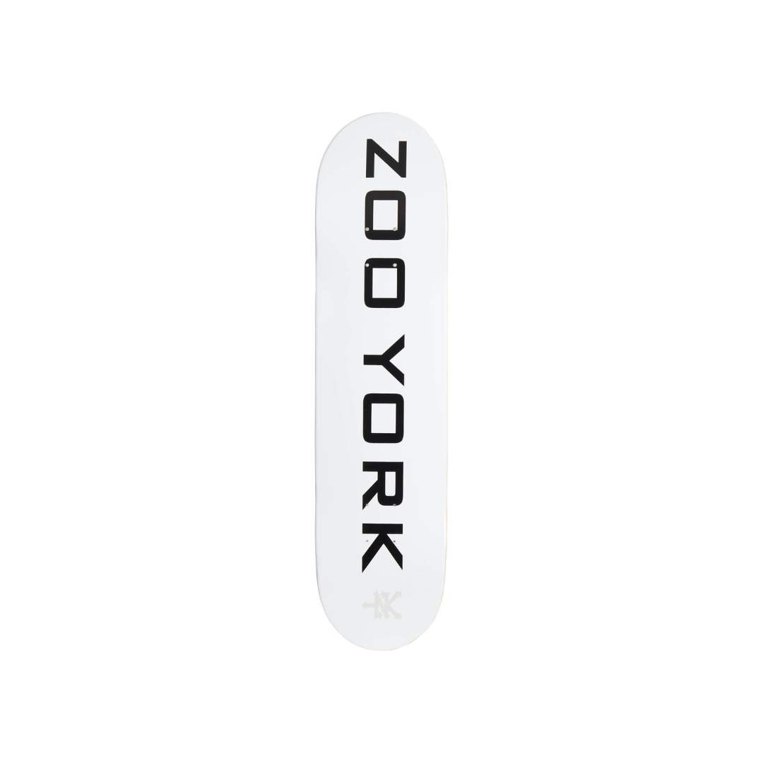 Zoo York Classic Logo Block Deck Skate Bianco