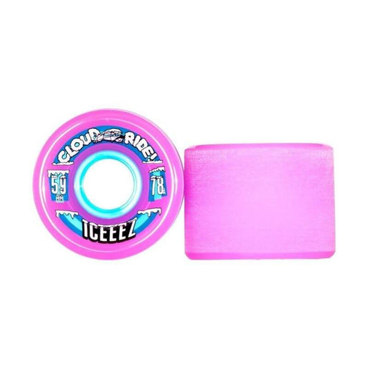 CLOUD RIDE – RUOTE LONGBOARD ICEEEZ 59MM PINK JELLY