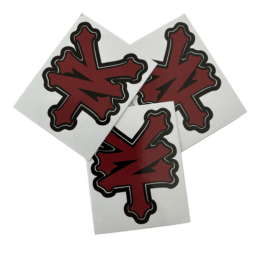sticker zoo york rosso